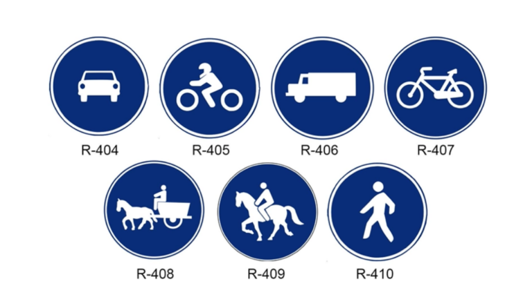 Qu Significan Las Se Ales De Tr Fico Azules Arpem